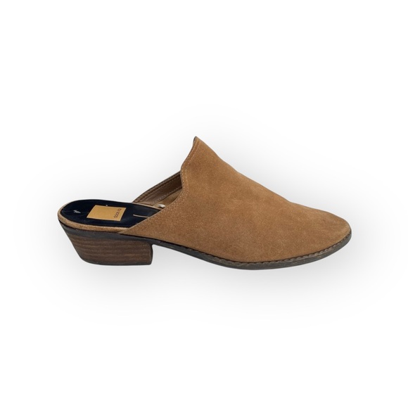 Dolce Vita  Festival Slip On Heeled Mules  Truffle Light Brown Suede  10M  - Picture 2 of 16